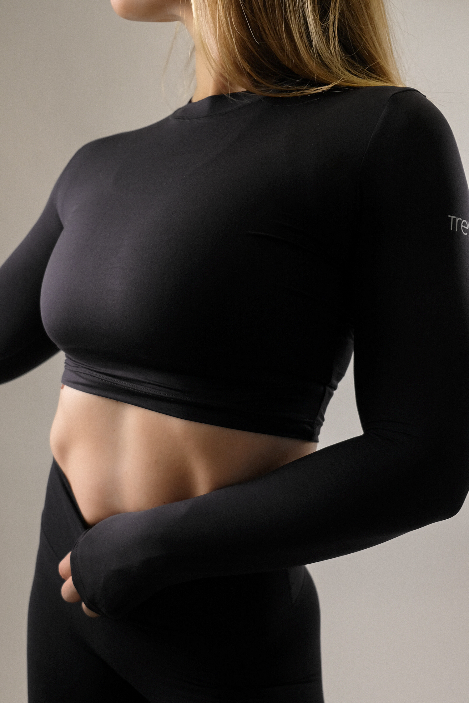 Sleek Cropped Long Sleeve