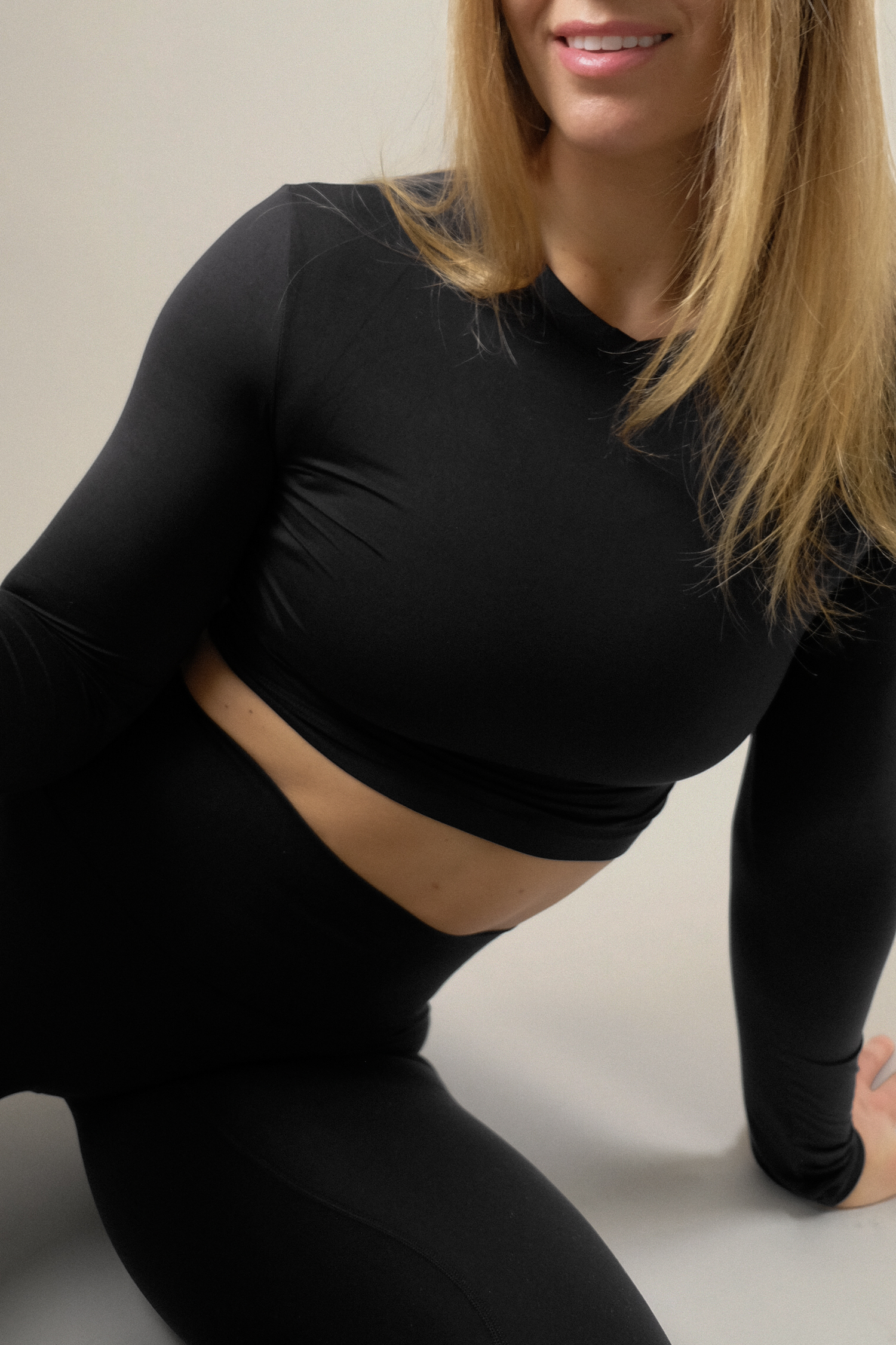 Sleek Cropped Long Sleeve